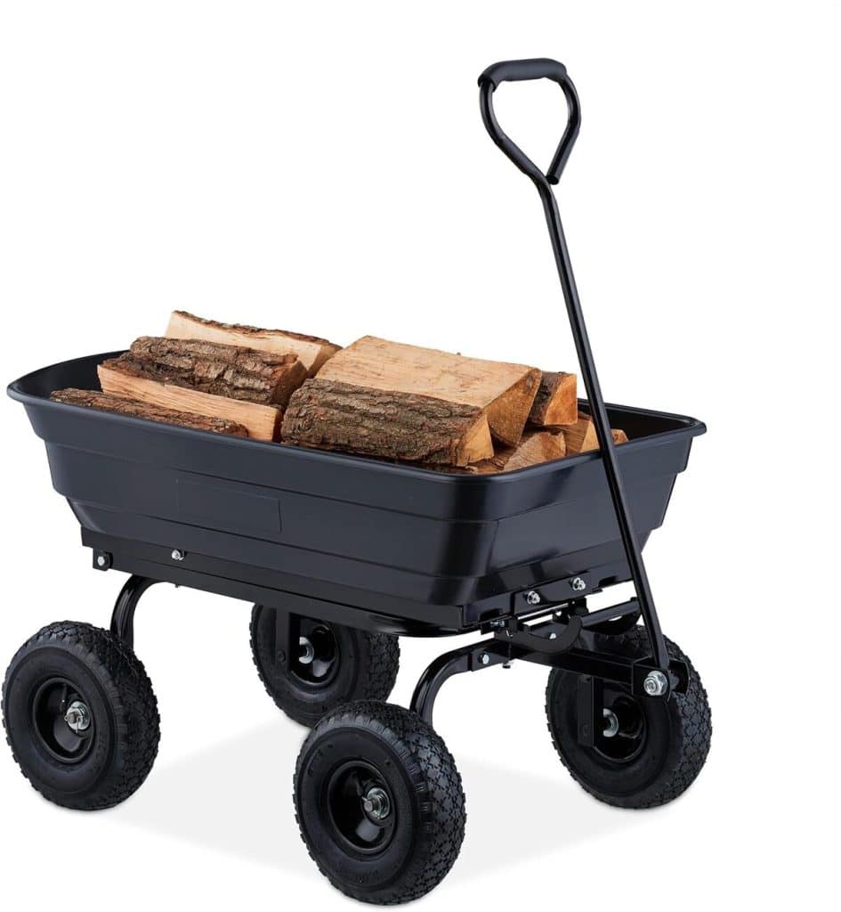 Test du chariot de jardin Relaxdays à benne basculante 250 kg