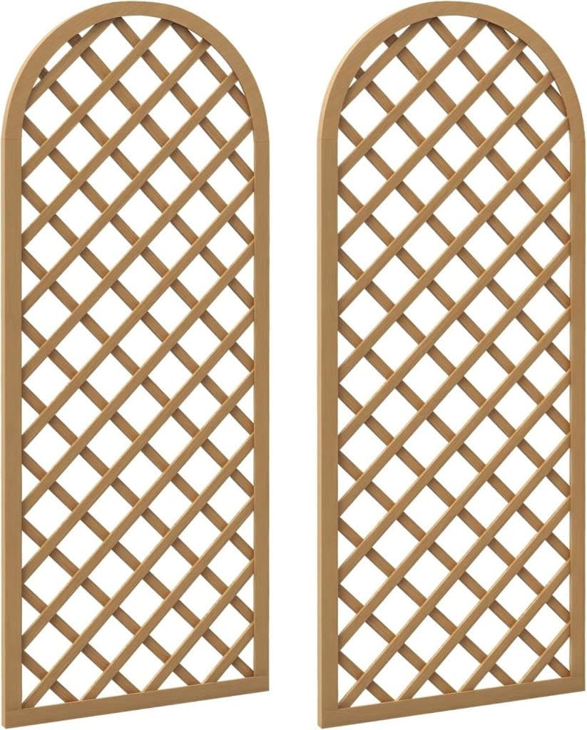 Test du treillis en bois Outsunny : lot de 2 panneaux arc pour plantes grimpantes