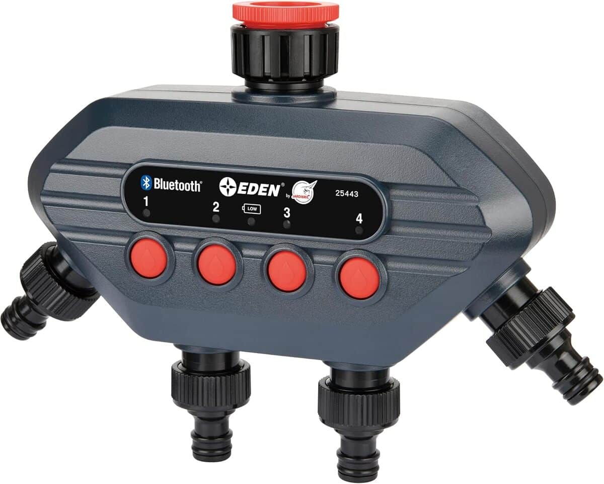 Test : programmateur d'arrosage jardibric nez de robinet 4 voies bluetooth
