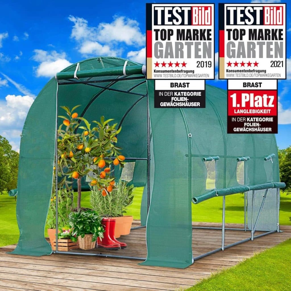 Test serre tunnel BRAST 6m2 : robustesse et aération optimale