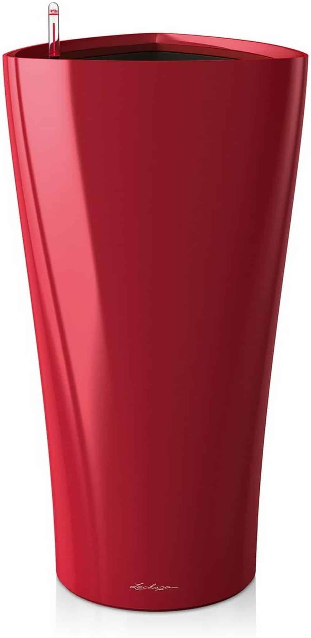 Avis sur le pot de fleurs Lechuza Premium Delta rouge scarlet