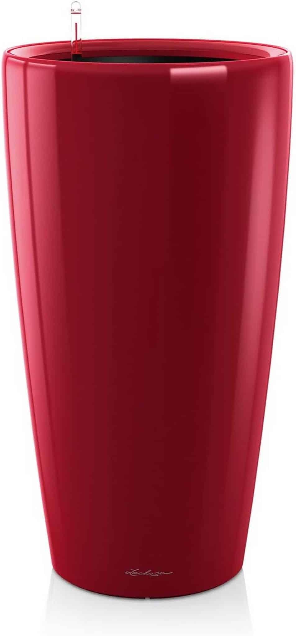 Avis sur le pot de fleurs Lechuza Premium Rondo rouge scarlet