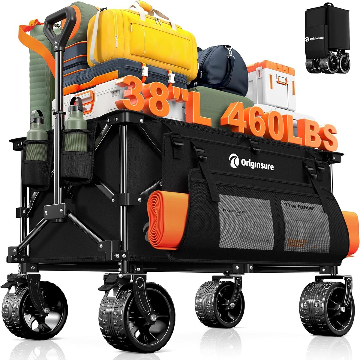 Test chariot pliable Originsure : robustesse et grande capacité