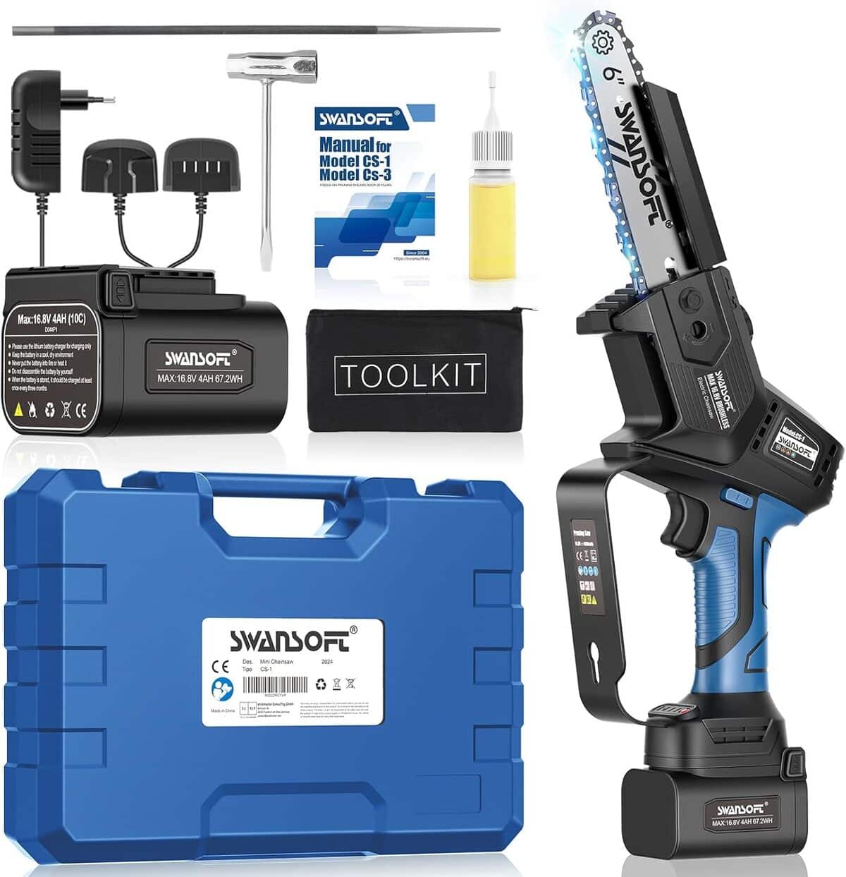 Test de la mini tronçonneuse sans fil Swansoft : puissance et maniabilité