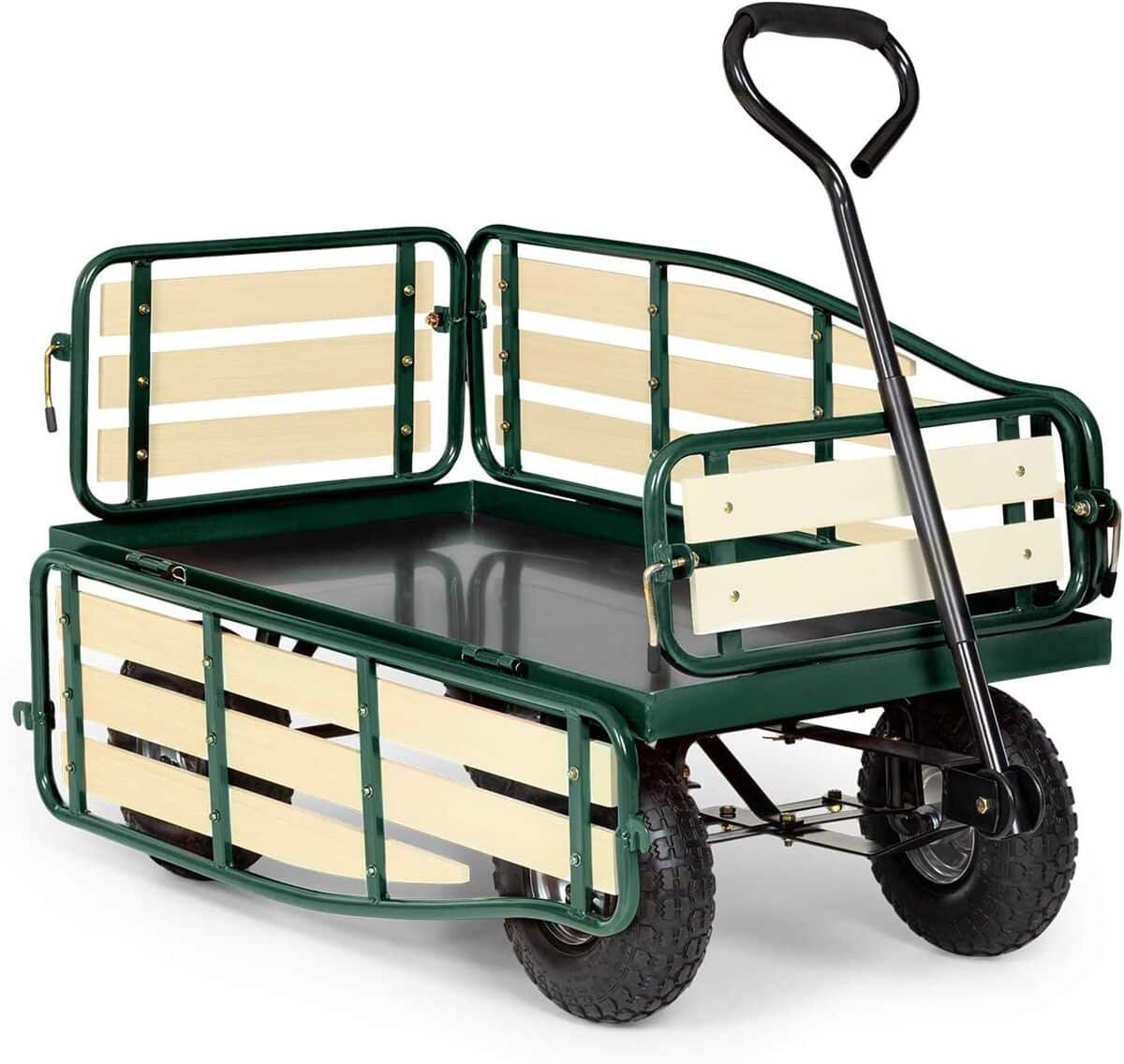 Test de la remorque Waldbeck Ventura : chariot robuste pour jardin