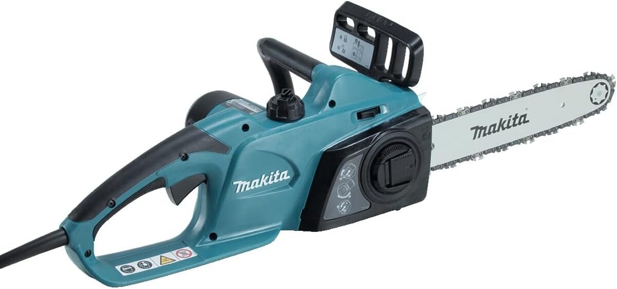 Test de la tronçonneuse Makita UC4041A : puissance et performance