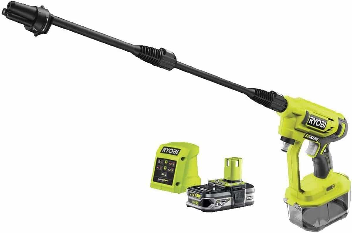Test du Ryobi ONE+ : pistolet haute pression 18V 22 bars