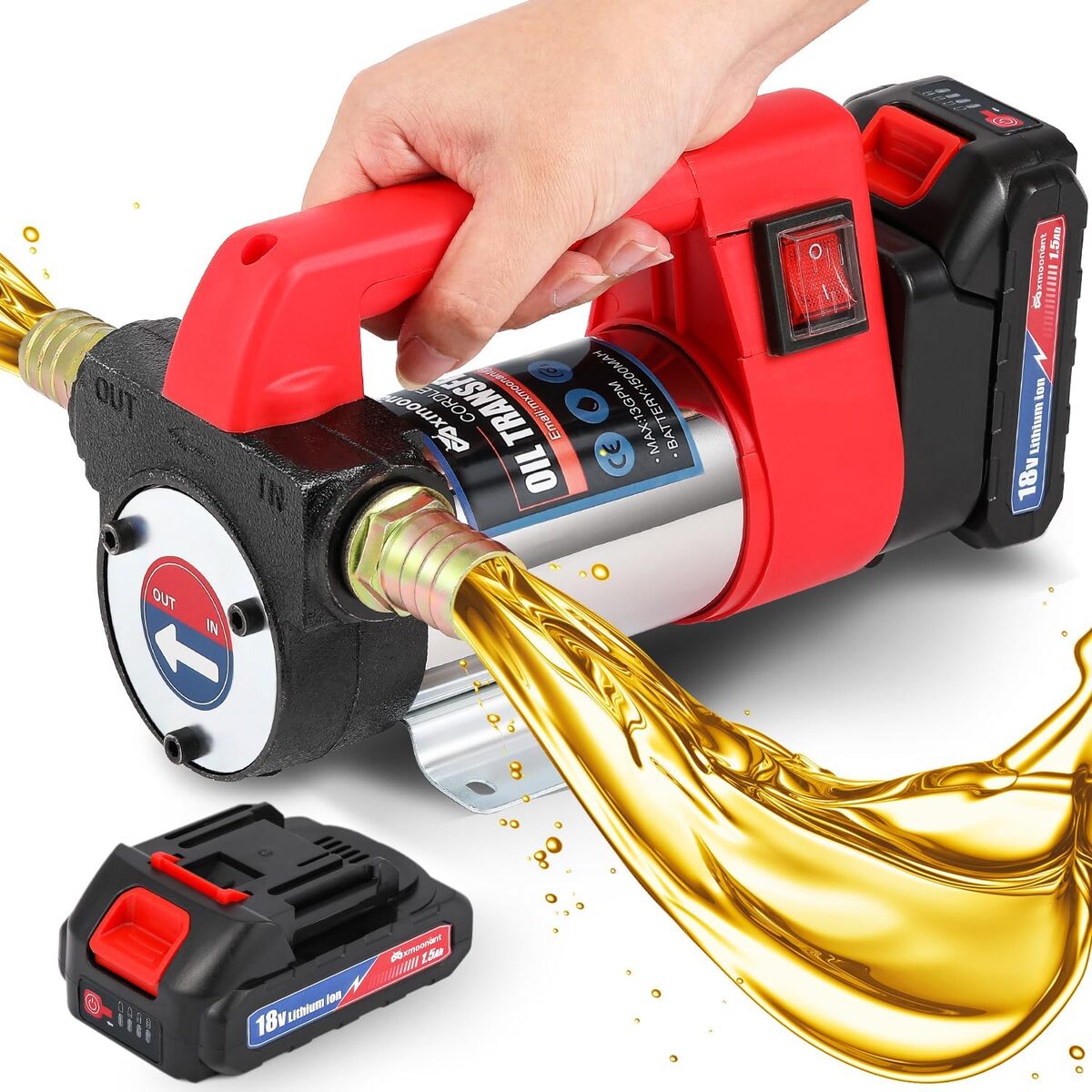 Test : mxmoonant pompe à diesel sans fil, 260W, portable