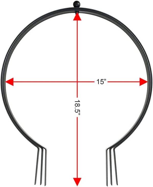 NPV Group Décor Wow Décoration de Jardin Petit Treillis métallique Noir 49,5 x 40,6 cm