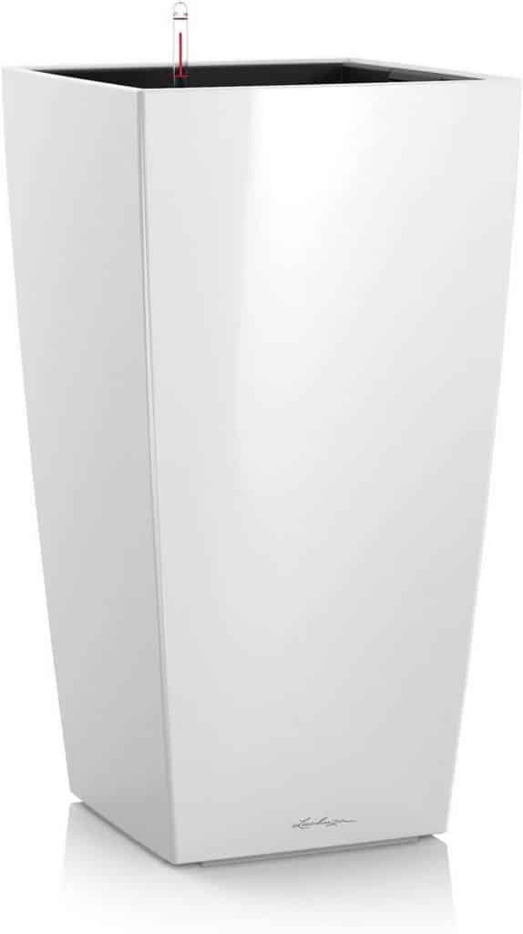 Avis : pot Lechuza Premium Cubico blanc avec réserve d'eau intégrée