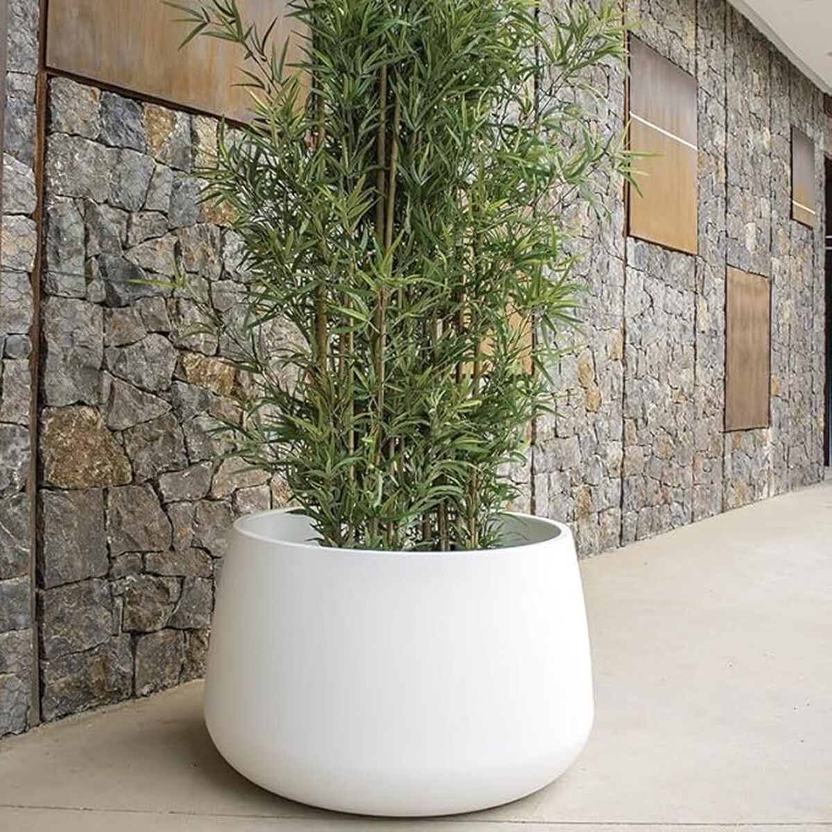 Avis sur le pot de fleurs MOOVERE moderne 80 cm blanc