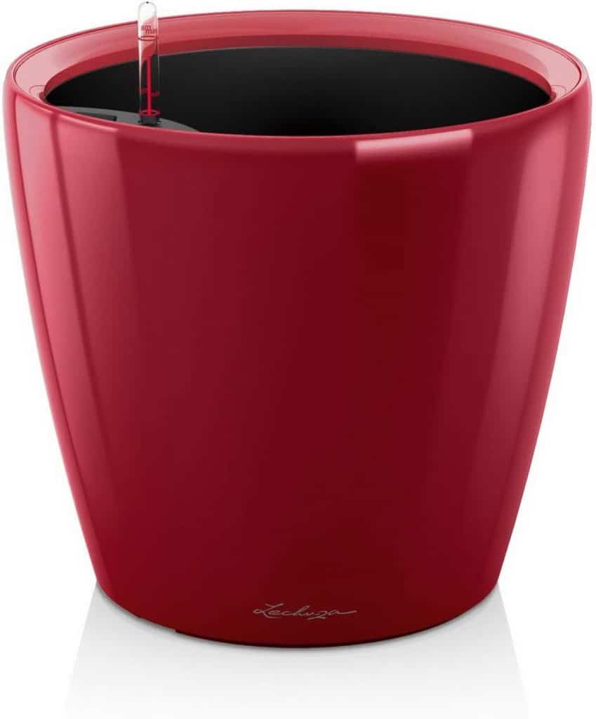 Avis sur le pot Lechuza Premium Classico Ls rouge scarlat : réserve d'eau intégrée
