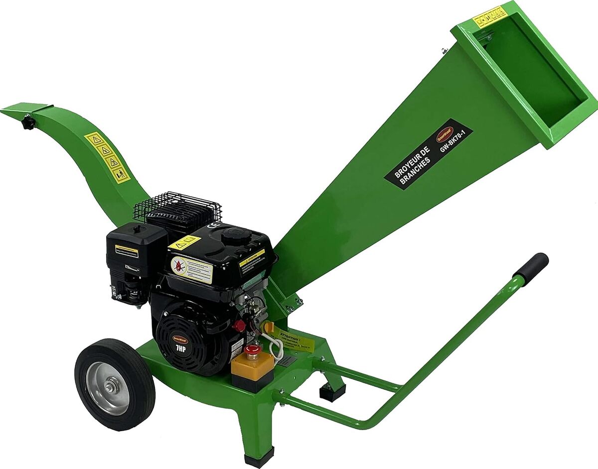 Essai du broyeur de branches Electropower 7 CV