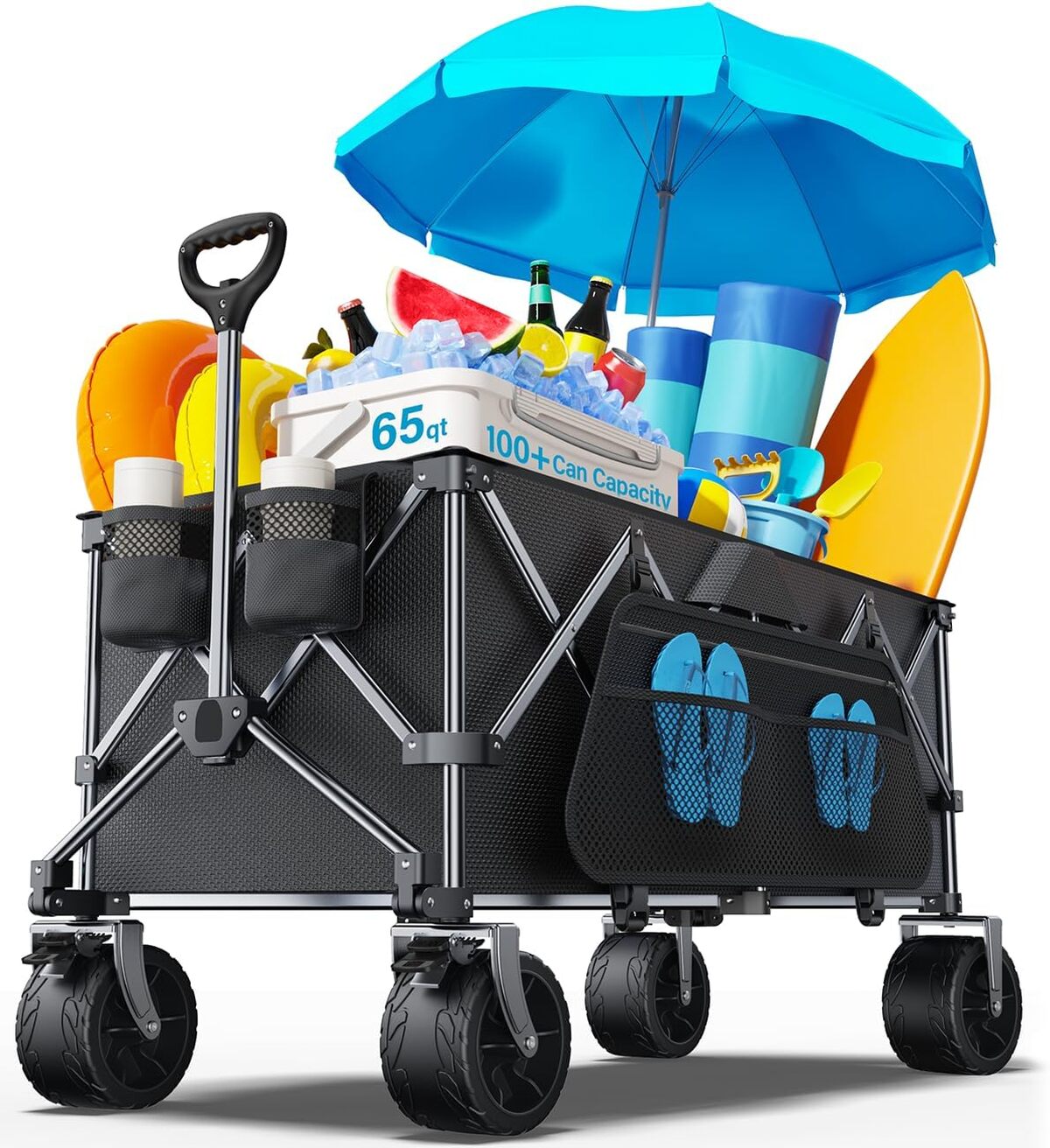 Test : chariot pliable everyfun Pro 200 kg robuste et pratique