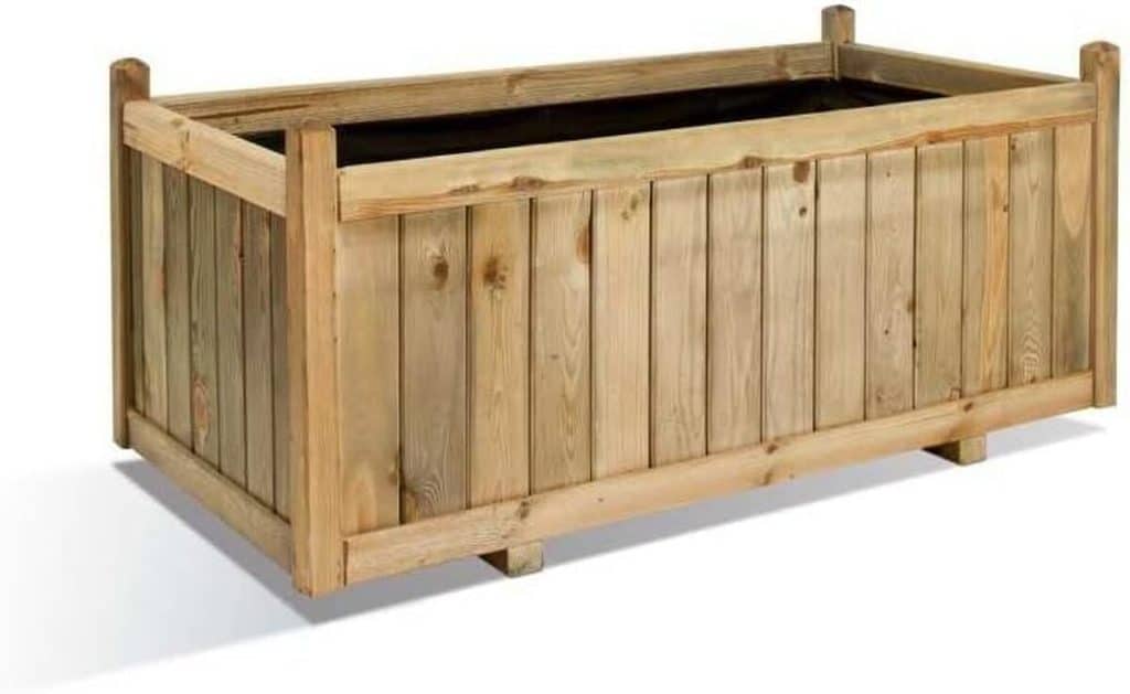 Test : jardipolys bac à fleurs en bois vendome 220 L
