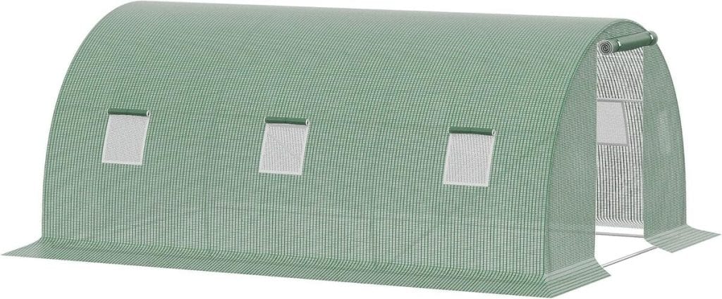 Test serre de jardin Outsunny 13, 5 m² : tunnel performant