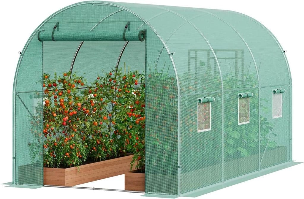 Test : serre tunnel VEVOR 345x195x192 cm, idéale pour vos plantes