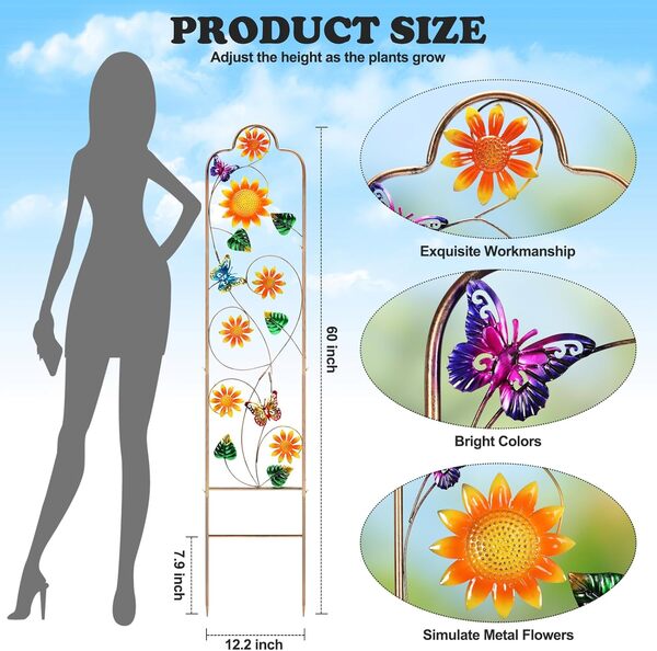Treillis de jardin (orange)
