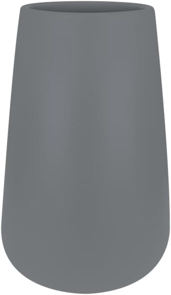 Elho Pure Cone High 55 - Pot De Fleurs pour Intérieur & Extérieur - Ø 52.0 x H 84.3 cm - Gris/Ciment Gris