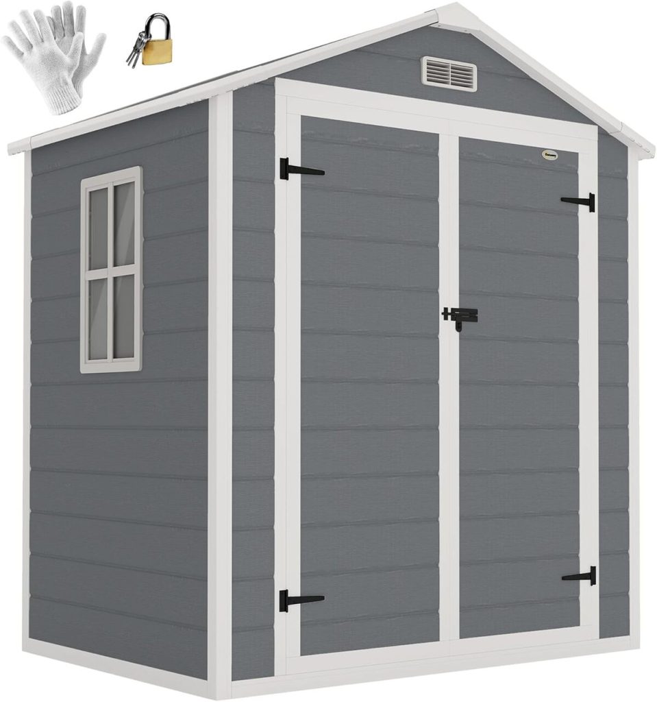 Test : abri de jardin Outsunny en résine 2, 12 m²