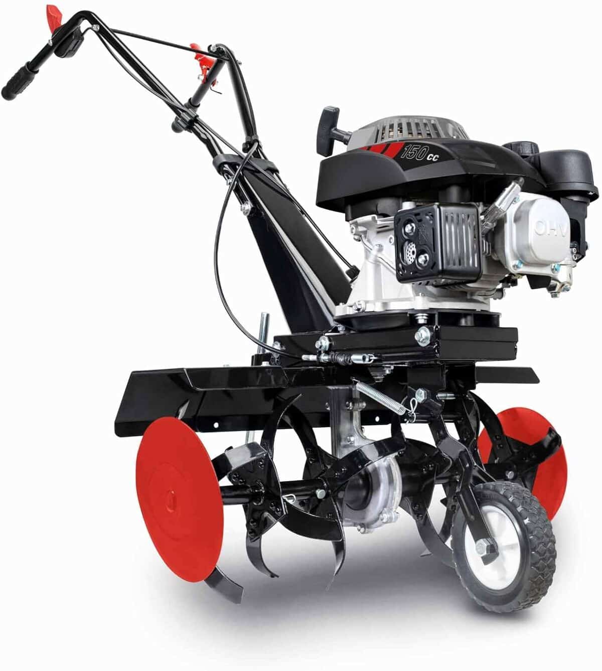 Test de la motobineuse thermique Scheppach MTP560 : puissance et efficacité