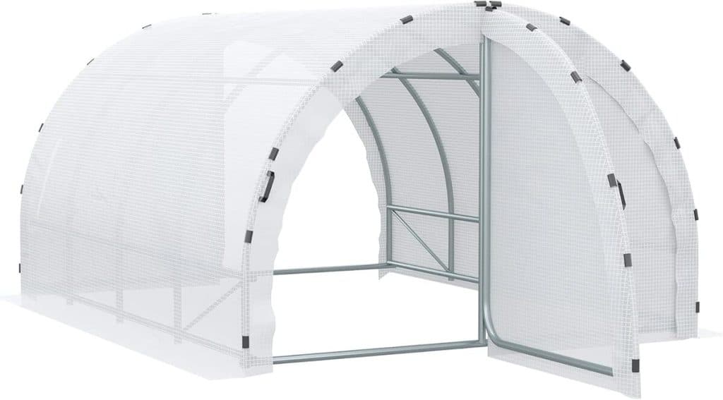 Test de la serre tunnel Outsunny 12 m² : robustesse et praticité
