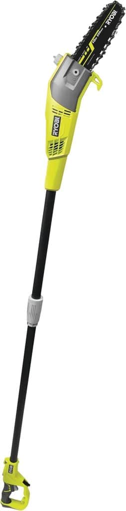 Test de l'élagueur électrique RYOBI RPP755E : performance sur perche et haute puissance