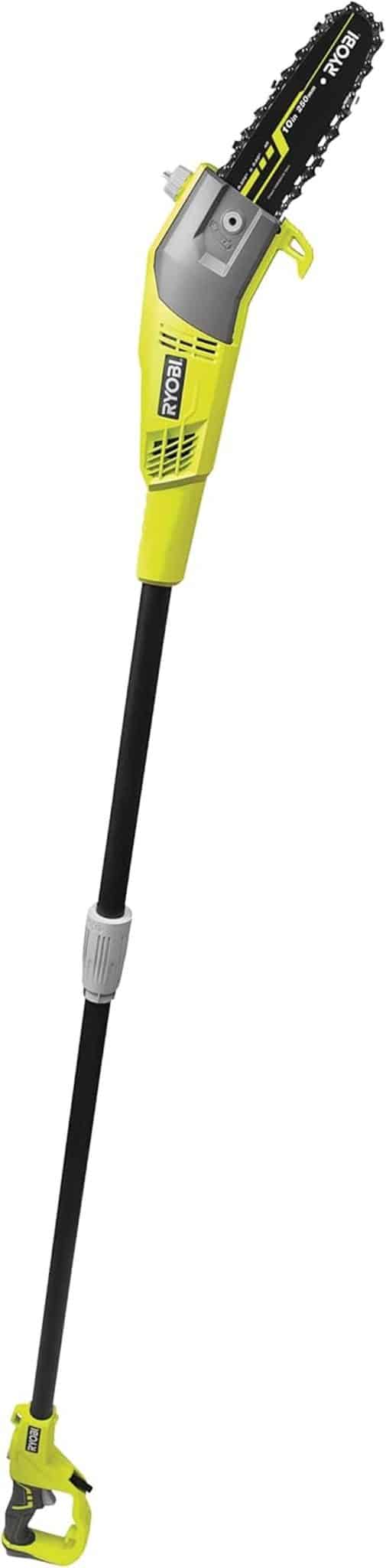 Test de l'élagueur électrique RYOBI RPP755E : performance sur perche et haute puissance