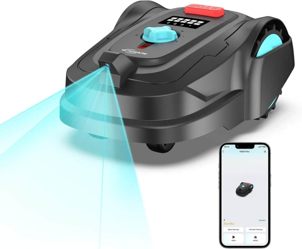 Test du robot tondeuse YardCare M800Plus : performance sans fil et vision IA