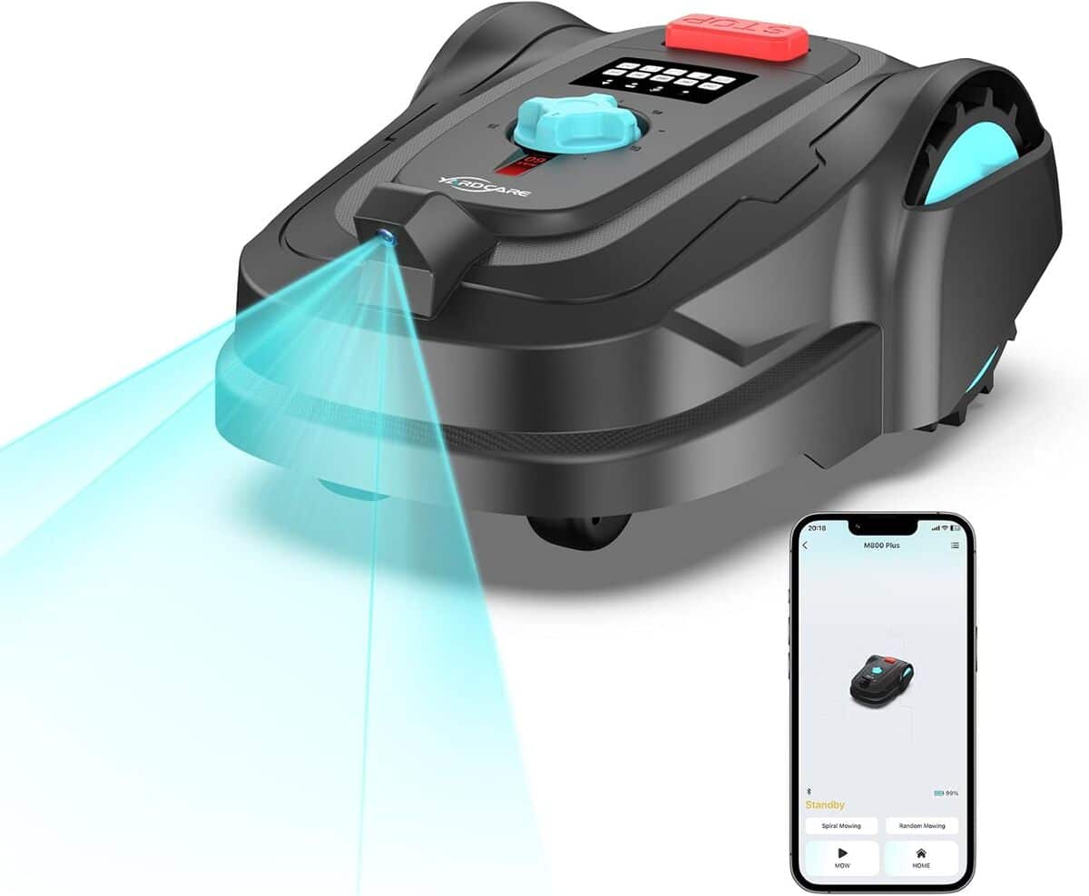 Test du robot tondeuse YardCare M800Plus : performance sans fil et vision IA