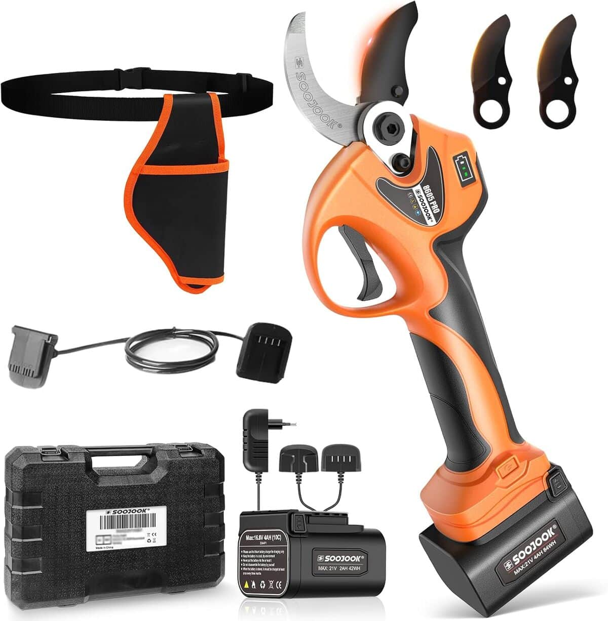 Test du sécateur sans fil Soojook 8605PRO : puissance et performance