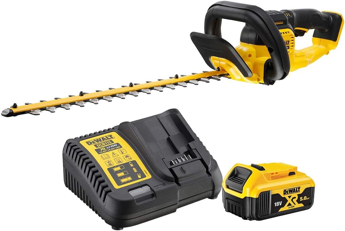 Test du taille-haies brushless Dewalt DCMHT563P1-QW 18V sans fil