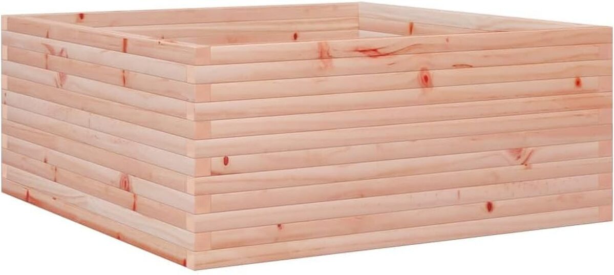 Test jardinière VidaXL 110x110x46 cm : un bac à fleurs en bois de douglas