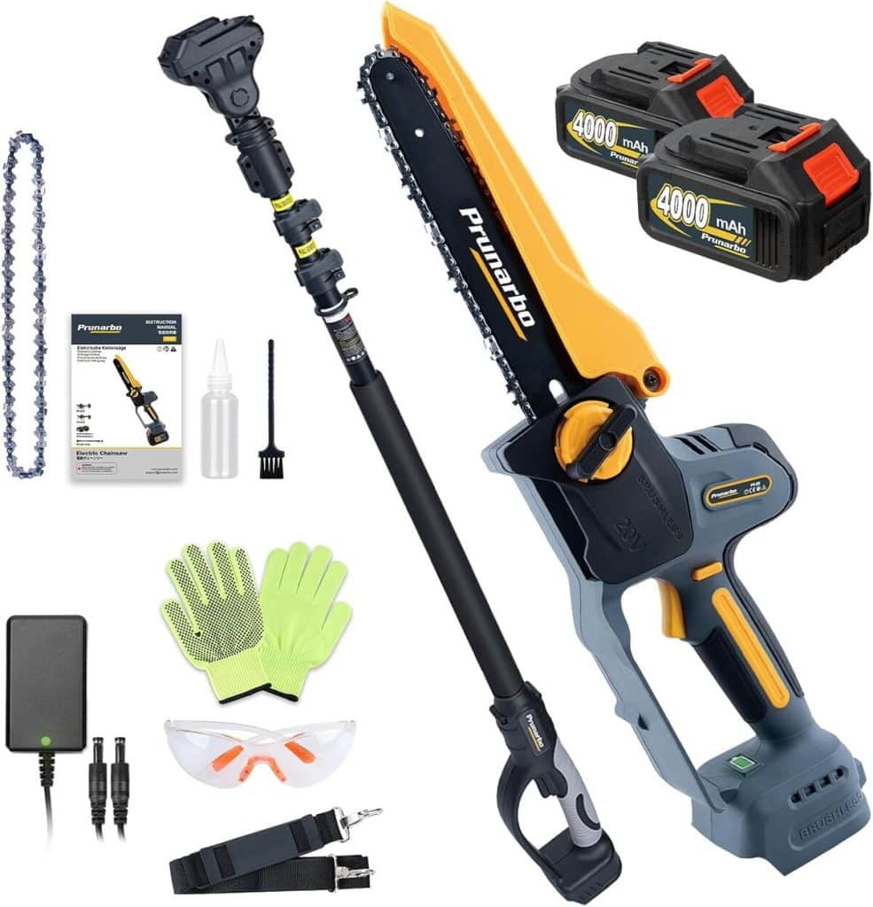 Test : prunarbo mini tronçonneuse & élagueuse PR-E8-Set 8 pouces