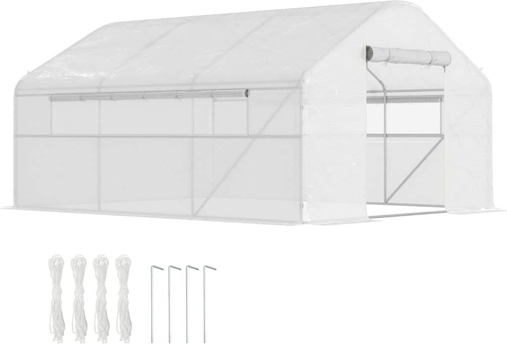 Test : serre tunnel Outsunny 12 m² résistante UV