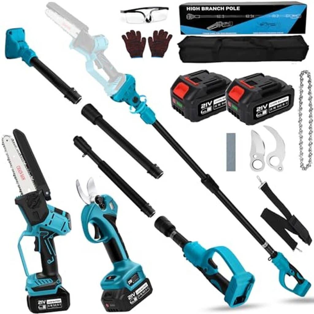 Test de la 4 en 1 perche élagueuse télescopique électrique