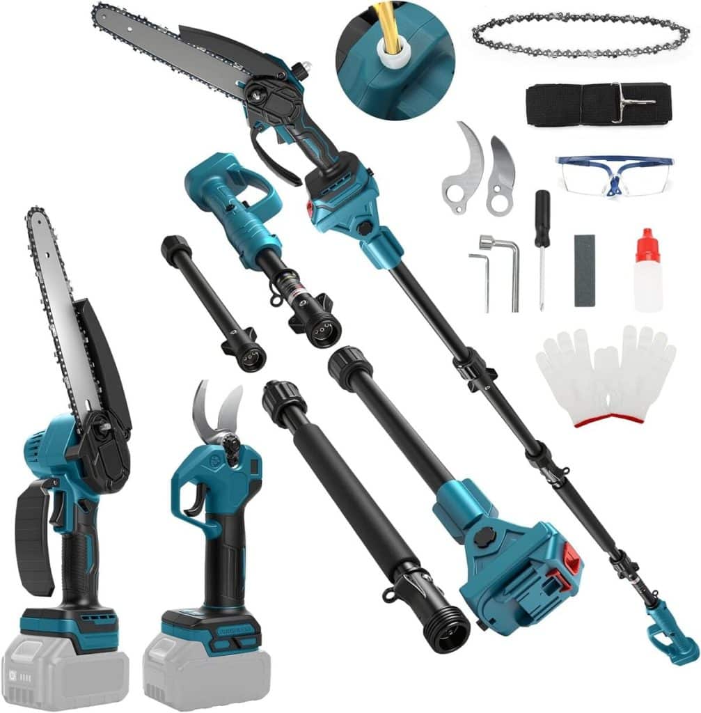 Test de la scie à chaîne Makita élagueuse 8 pouces 4-en-1