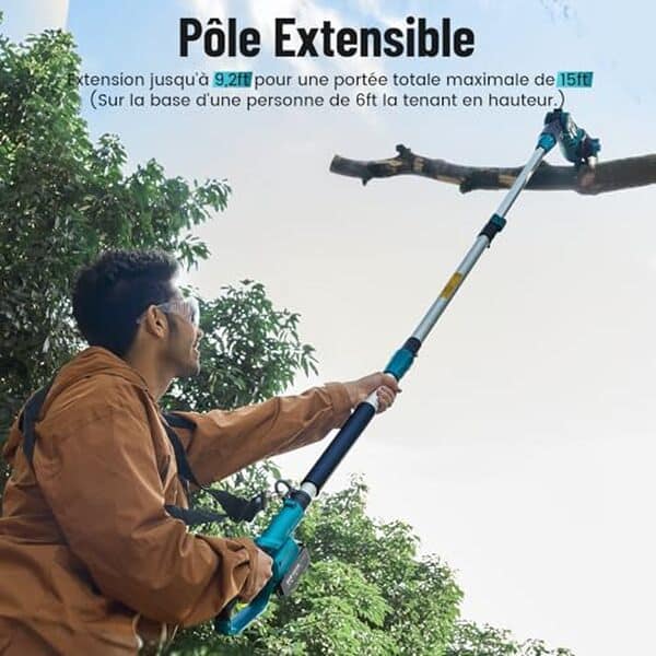 Découvrez comment l'élagueuse télescopique Seesii allie puissance et autonomie pour un entretien facile et efficace de votre jardin.