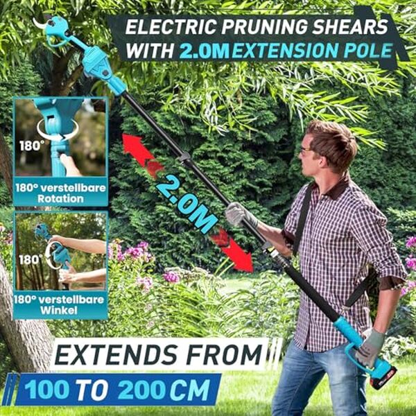 Découvrez notre test complet du sécateur électrique sans fil 36V avec perche télescopique, idéal pour l'entretien de vos arbres et arbustes. Efficacité et maniabilité assurées pour des travaux sans effort.