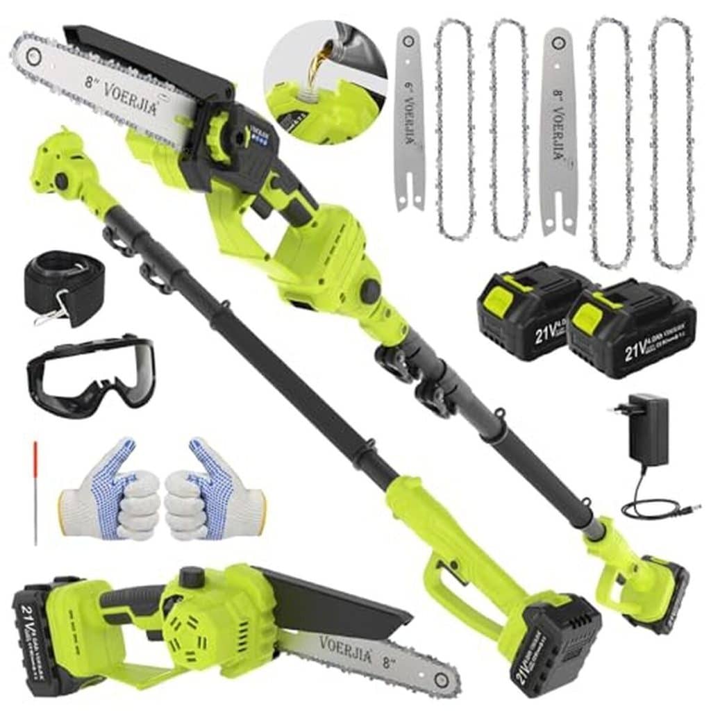 Test de la VOERJIA élagueuse 2-en-1 : performance et polyvalence