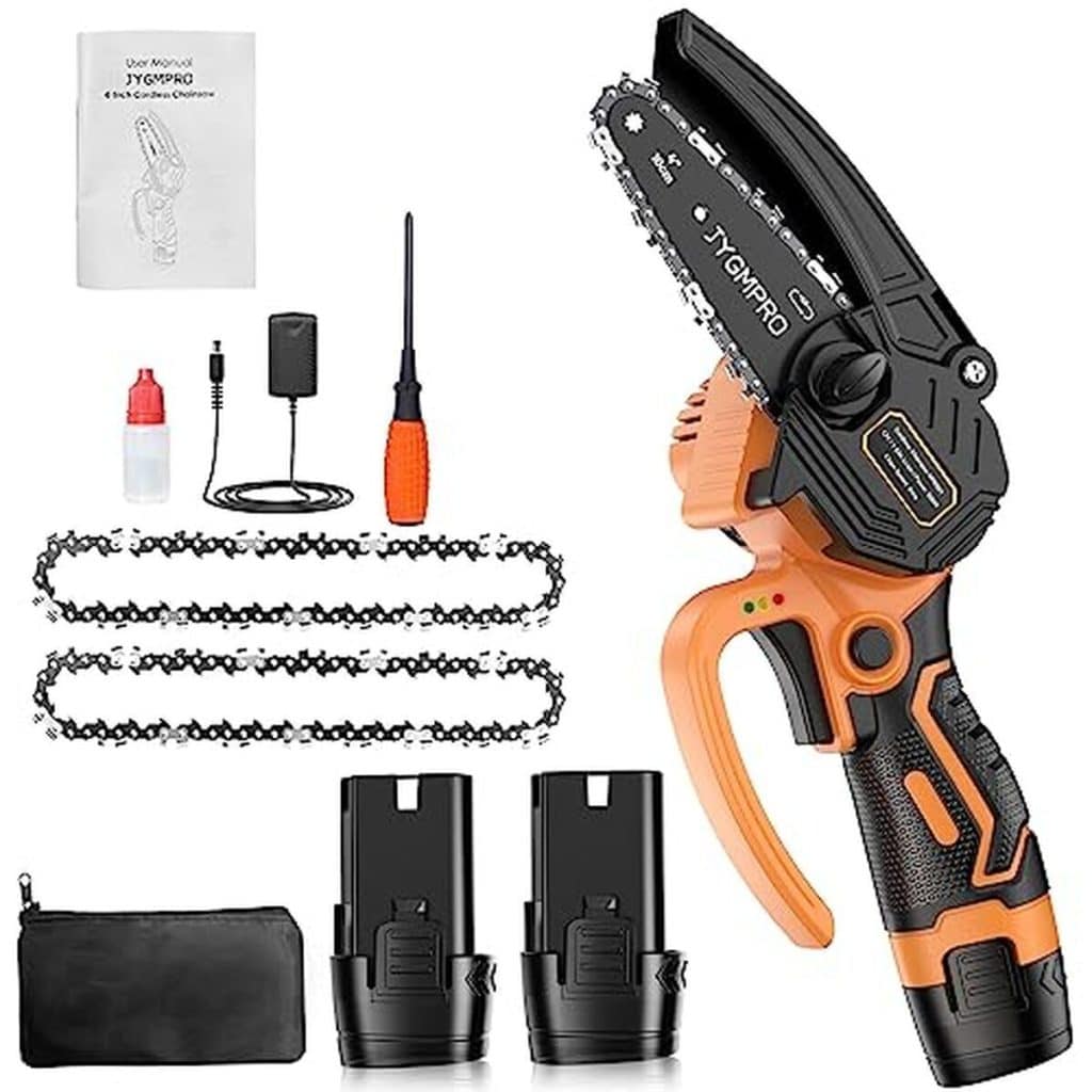 Test : mini tronçonneuse électrique JYGMPRO 4 pouces, l'élagage sans effort