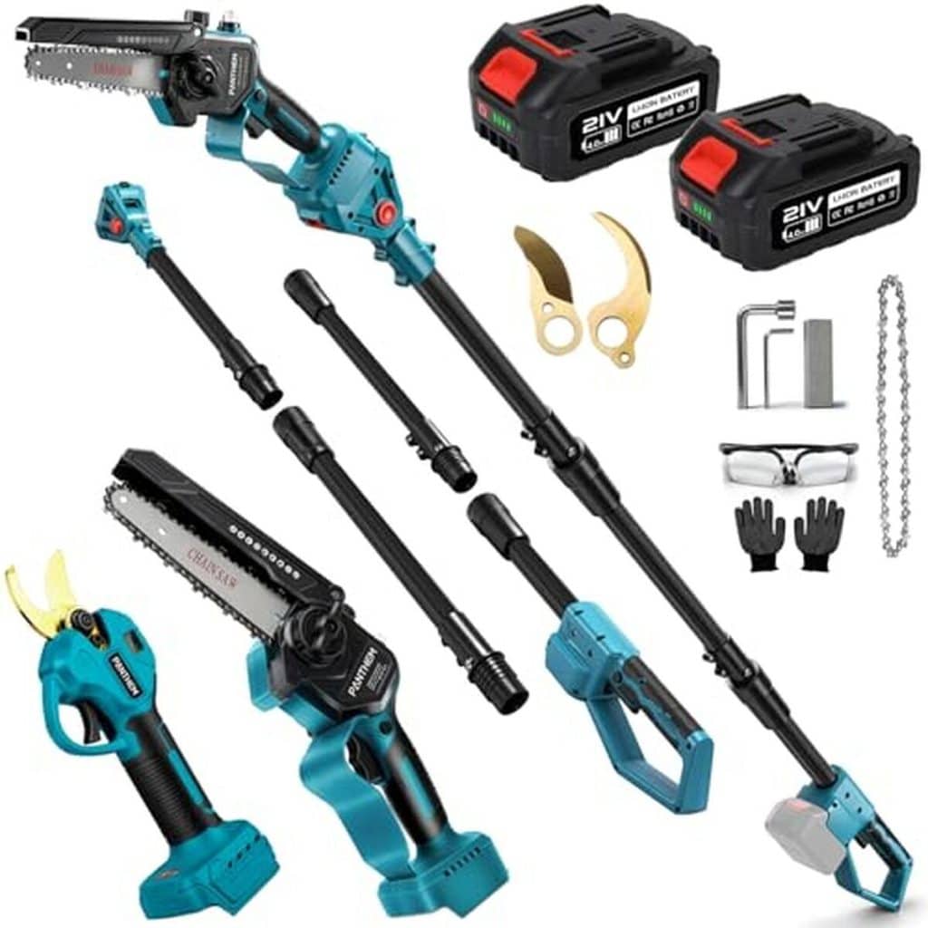 Test : panthem élagueuse sans fil 4 en 1, mini tronçonneuse pratique